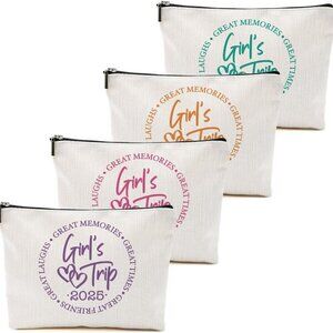 1 Pcs 3 Pcs 4 Pcs Makeup Bag, Girls Trip Gifts Favors Girls Weekend Gifts, Frien